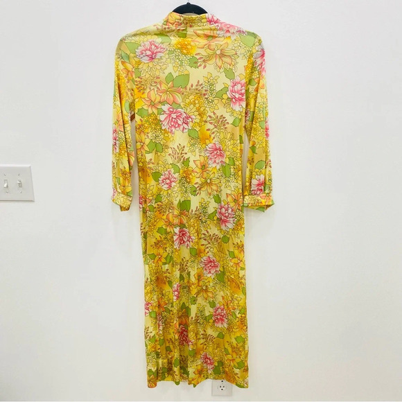 Vintage 70s Deadstock Floral Full Length Nightgown Sz Small - Picture 5 of 6